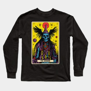 The Shaman Psychedelic Tarot Card Art Tee: Mystical Journey Long Sleeve T-Shirt